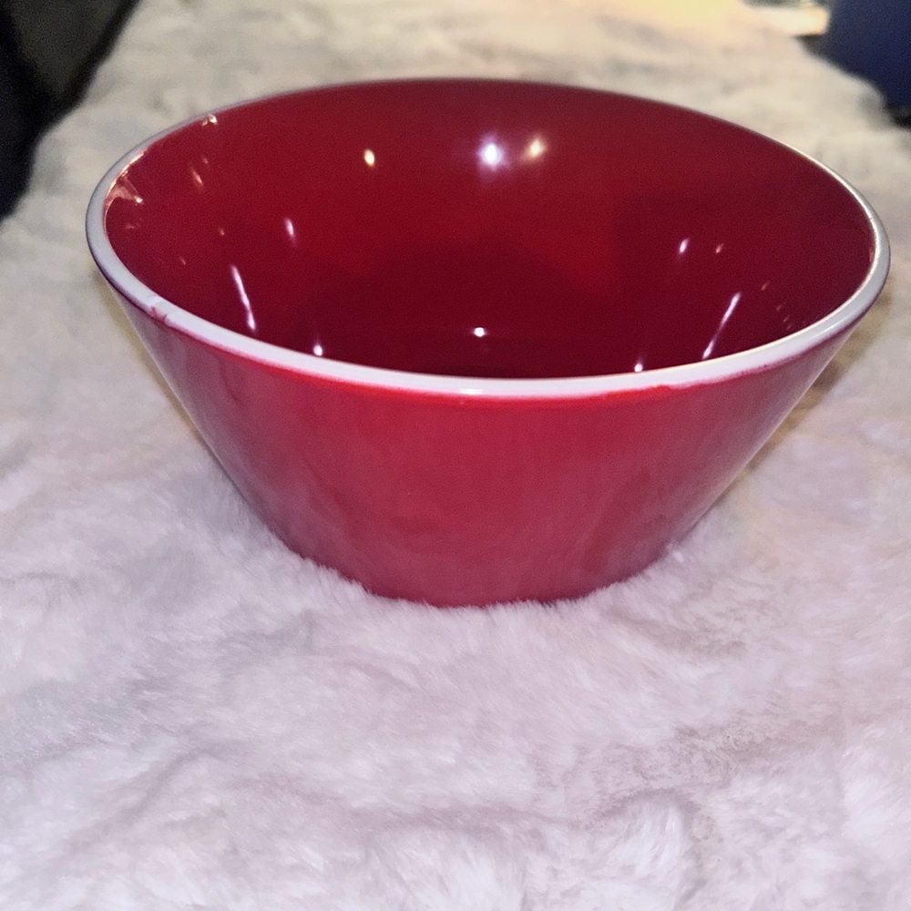 2 Room Essentials Dinnerware Individual Red Salad/Soup/Cereal Bowl